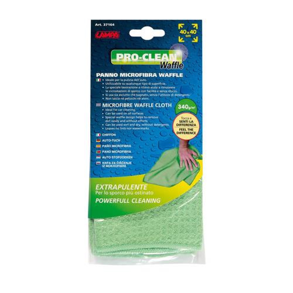 ΠΑΝΙ ΓΙΑ ΣΤΕΓΝΩΜΑ/ΣΚΟΥΠΙΣΜΑ ΜΕ ΜΙΚΡΟΙΝΕΣ ( MICROFIBRE) WAFFLE/ΑΝΑΓΛΥΦΟ ΠΡΑΣΙΝΟ 340g/m2 40x40cm - L3716.4 ΠΑΝΙ PRO-CLEAN ΓΙΑ ΣΤΕΓΝΩΜΑ ΝΕΡΟΥ ΚΑΙ ΣΚΟΥΠΙΣΜΑ ΜΕ ΜΙΚΡΟΙΝΕΣ ΚΑΙ ΚΥΨΕΛΕΣ ΠΡΑΣΙΝΟ 40x40cm 340g/m2