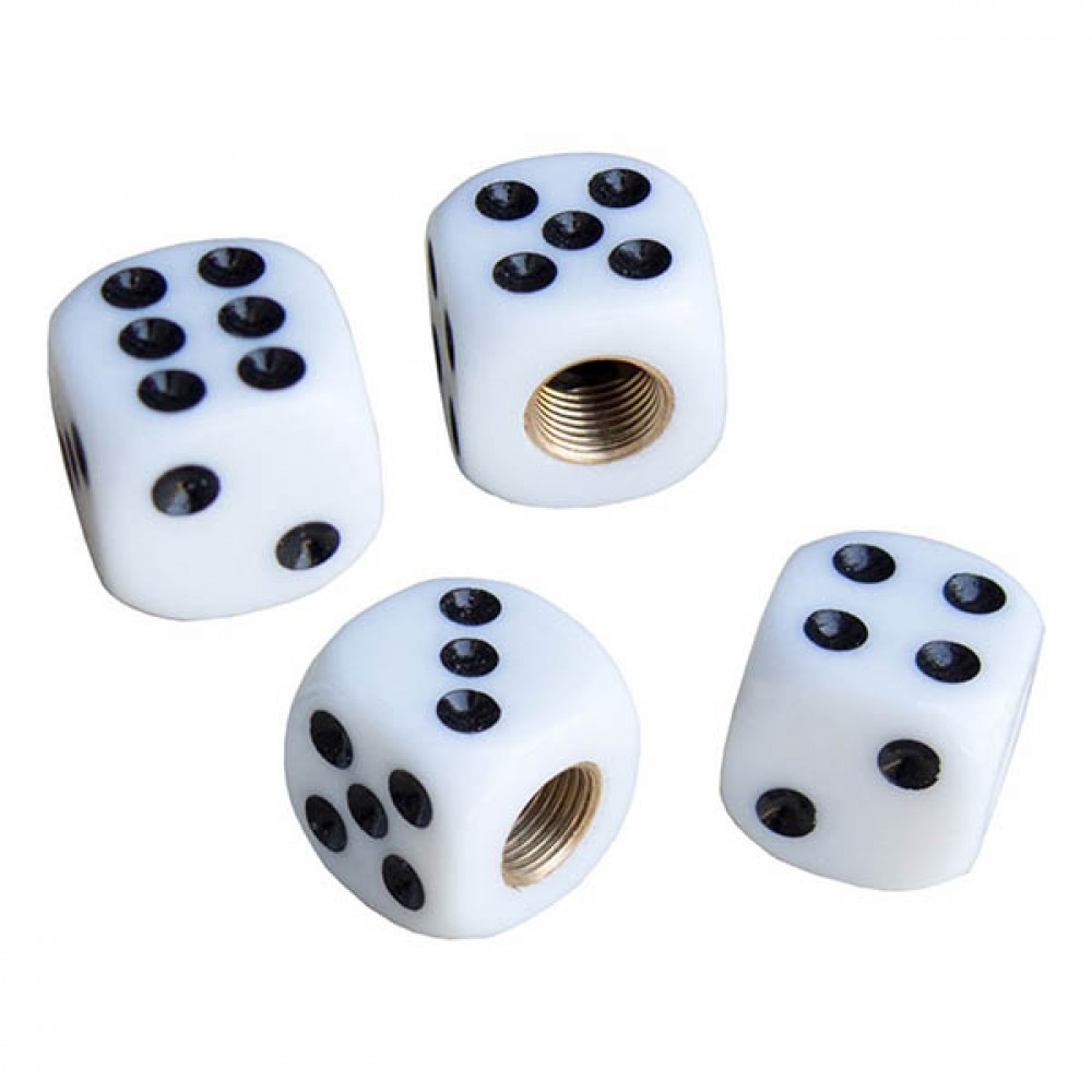ΚΑΠΑΚΙΑ ΒΑΛΒΙΔΩΝ WHITE DICE ΖΑΡΙ ΛΕΥΚΟ 4ΤΕΜ. - SRCAPS/WD ΚΑΠΑΚΙΑ ΒΑΛΒΙΔΩΝ WHITE DICE ΖΑΡΙ ΛΕΥΚΟ 4ΤΕΜ.