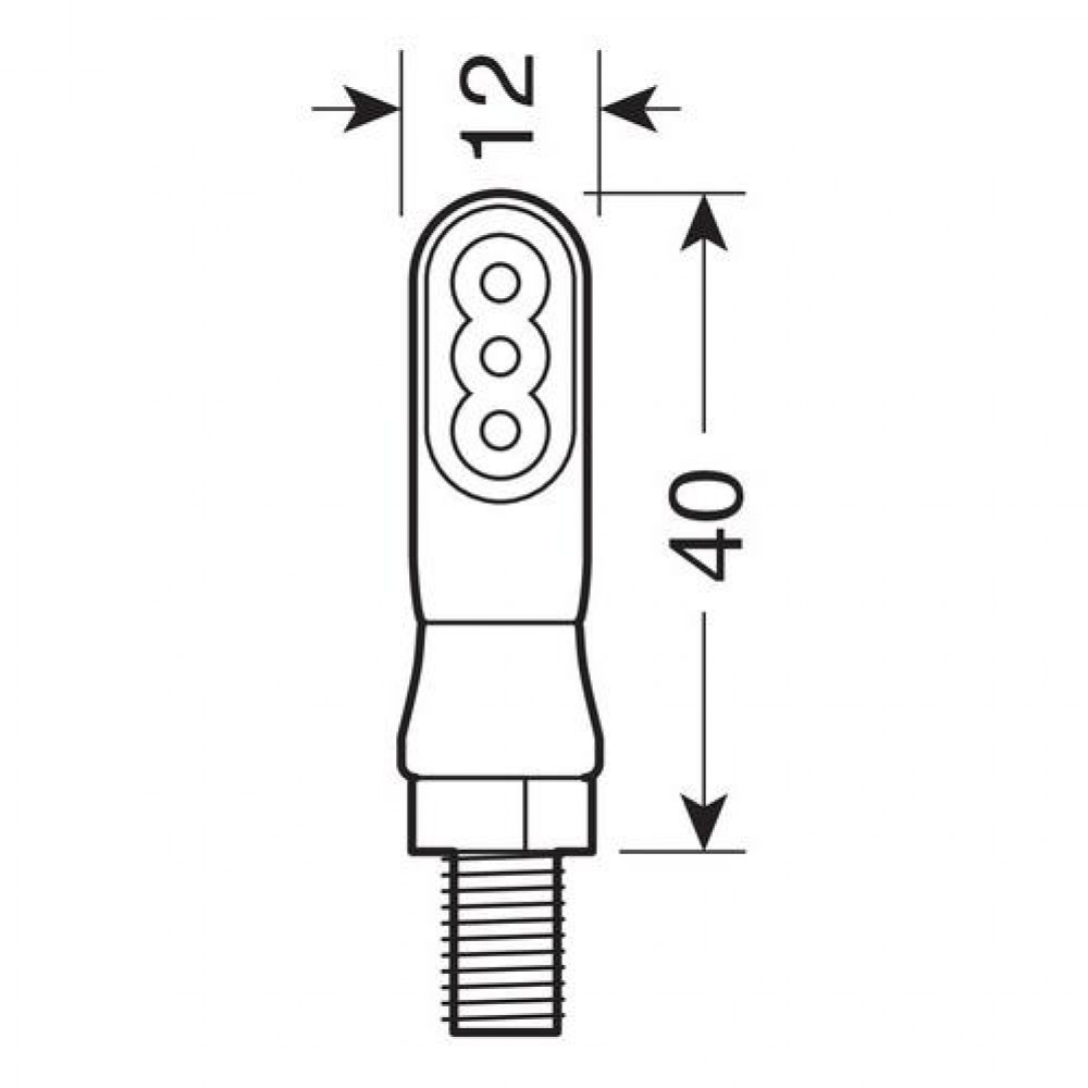 ΦΛΑΣ ΜΟΤΟ NANO LED 12V 35x18mm ΜΑΥΡΑ 2 ΤΕΜ. - 9047.6-LM ΦΛΑΣ ΜΟΤΟ NANO LED 12V 35x18mm ΜΑΥΡΑ 2 ΤΕΜ.