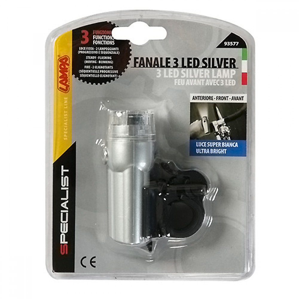 ΦΑΝΑΡΙ ΠΟΔΗΛΑΤΟΥ EΜΠΡΟΣ (3 LED) - 9357.7-LB ΦΑΝΑΡΙ ΠΟΔΗΛΑΤΟΥ EΜΠΡΟΣ (3 LED)