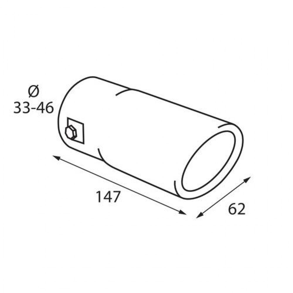 ΑΚΡΟ ΕΞΑΤΜΙΣΗΣ TS-28 Φ 33-46 - ΣΤΡΟΓΓΥΛΟ ΛΟΞΟ - L6008.2 ΑΚΡΟ ΕΞΑΤΜΙΣΗΣ TS-28 Φ 33-46 - ΣΤΡΟΓΓΥΛΟ ΛΟΞΟ