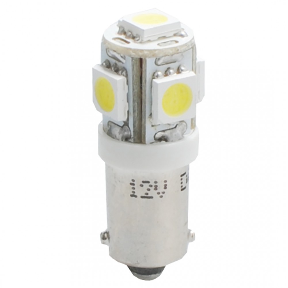 T4W 12V 1,2W BA9s (ΜΙΝΙΟΝ) LED 5xSMD5050 ΛΕΥΚΟ BLISTER 2ΤΕΜ. M-TECH - LB057W/MT T4W 12V 1,2W BA9s (ΜΙΝΙΟΝ) LED 5xSMD5050 ΛΕΥΚΟ BLISTER 2ΤΕΜ. M-TECH