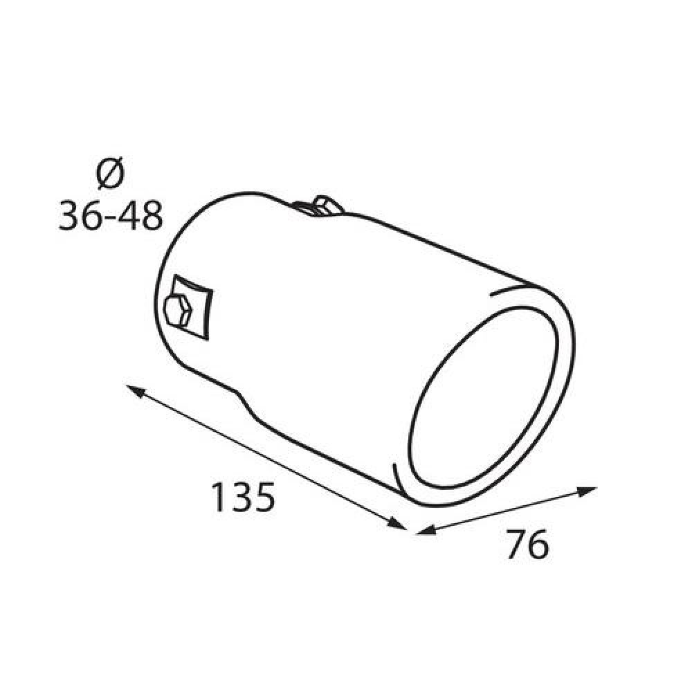 ΑΚΡΟ ΕΞΑΤΜΙΣΗΣ TS-15 36-48mm - ΣΤΡΟΓΓΥΛΟ - L6001.9 ΑΚΡΟ ΕΞΑΤΜΙΣΗΣ TS-15 36-48mm - ΣΤΡΟΓΓΥΛΟ