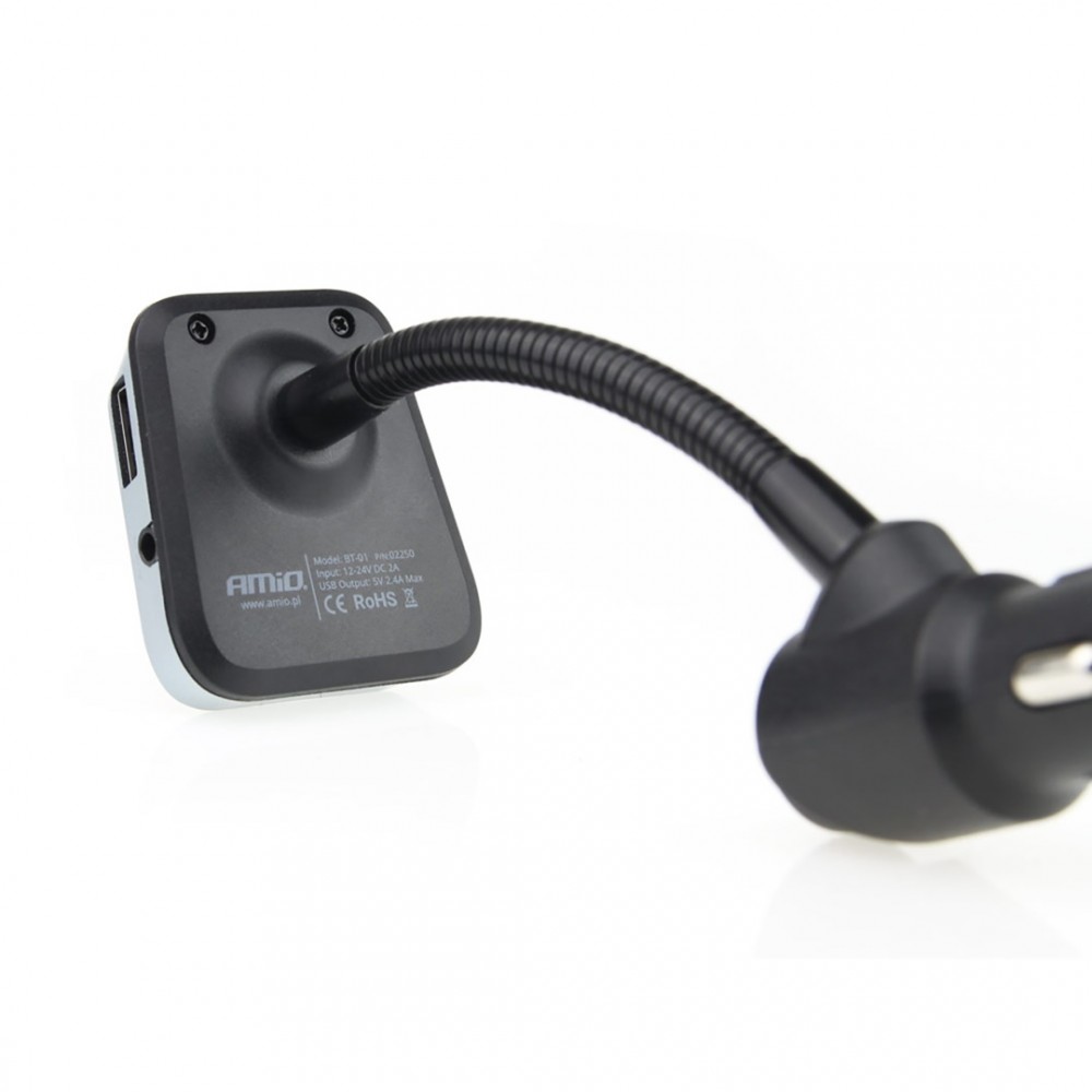 FM TRANSMITTER ΑΝΑΜΕΤΑΔΟΤΗΣ ΑΝΑΠΤΗΡΑ BT-01 12/24V ΜΕ ΦΟΡΤΙΣΤΗ USB 2,4A AMiO - 1 ΤΕΜ. - 02250/AM FM TRANSMITTER ΑΝΑΜΕΤΑΔΟΤΗΣ ΑΝΑΠΤΗΡΑ BT-01 12/24V ΜΕ ΦΟΡΤΙΣΤΗ USB 2,4A AMiO - 1 ΤΕΜ.