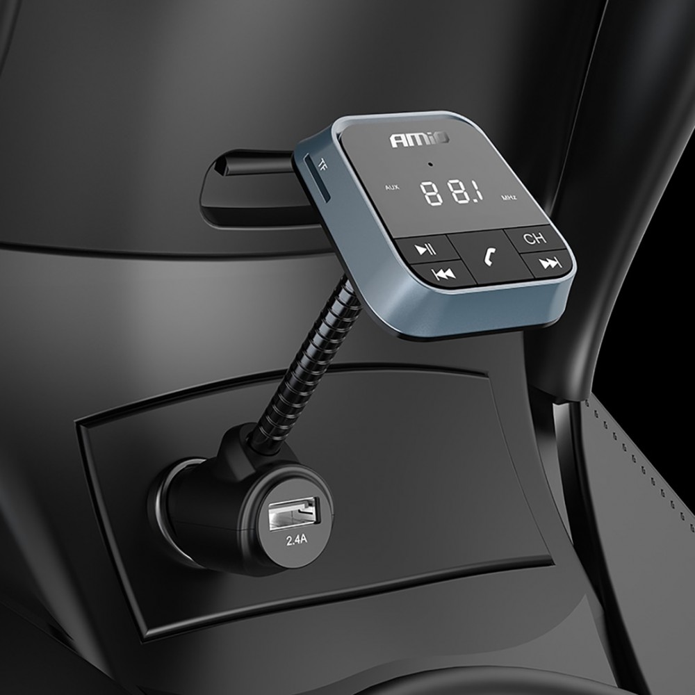 FM TRANSMITTER ΑΝΑΜΕΤΑΔΟΤΗΣ ΑΝΑΠΤΗΡΑ BT-01 12/24V ΜΕ ΦΟΡΤΙΣΤΗ USB 2,4A AMiO - 1 ΤΕΜ. - 02250/AM FM TRANSMITTER ΑΝΑΜΕΤΑΔΟΤΗΣ ΑΝΑΠΤΗΡΑ BT-01 12/24V ΜΕ ΦΟΡΤΙΣΤΗ USB 2,4A AMiO - 1 ΤΕΜ.