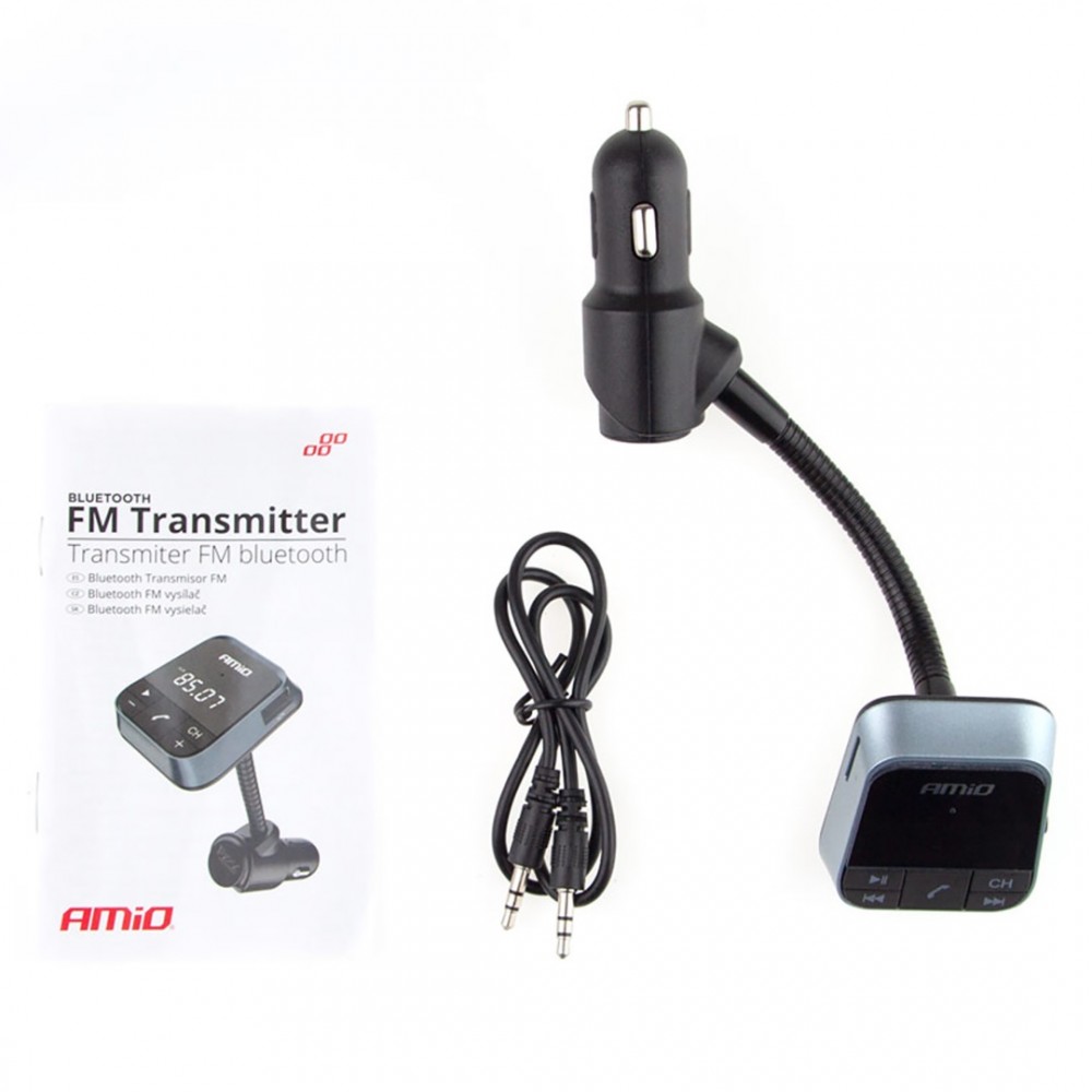 FM TRANSMITTER ΑΝΑΜΕΤΑΔΟΤΗΣ ΑΝΑΠΤΗΡΑ BT-01 12/24V ΜΕ ΦΟΡΤΙΣΤΗ USB 2,4A AMiO - 1 ΤΕΜ. - 02250/AM FM TRANSMITTER ΑΝΑΜΕΤΑΔΟΤΗΣ ΑΝΑΠΤΗΡΑ BT-01 12/24V ΜΕ ΦΟΡΤΙΣΤΗ USB 2,4A AMiO - 1 ΤΕΜ.