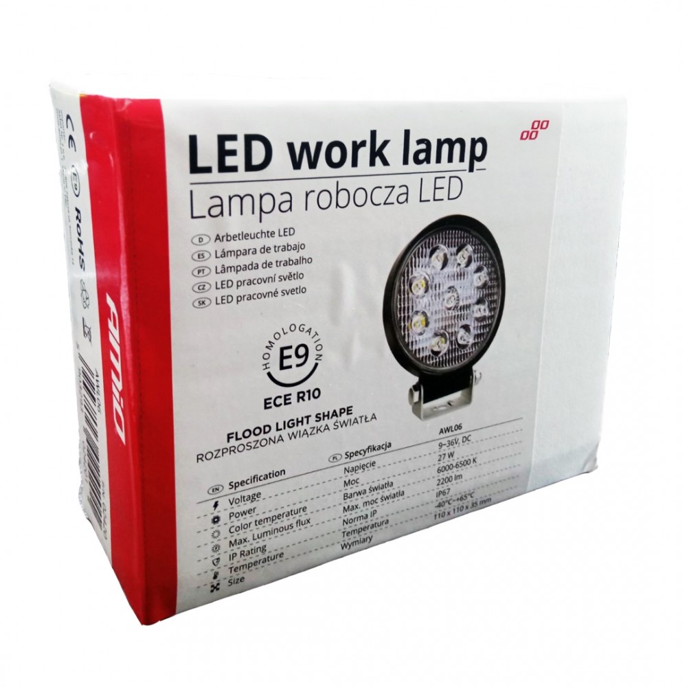 ΠΡΟΒΟΛΕΑΣ ΕΡΓΑΣΙΑΣ WORKING LAMP FLOOD 9LED 3030 9-36V 2160lm 6000K Φ 110mm AWL06 AMIO – 1 ΤΕΜ. - 02420/AM ΠΡΟΒΟΛΕΑΣ ΕΡΓΑΣΙΑΣ WORKING LAMP FLOOD 9LED 3030 9-36V 2160lm 6000K Φ 110mm AWL06 AMIO – 1 ΤΕΜ.