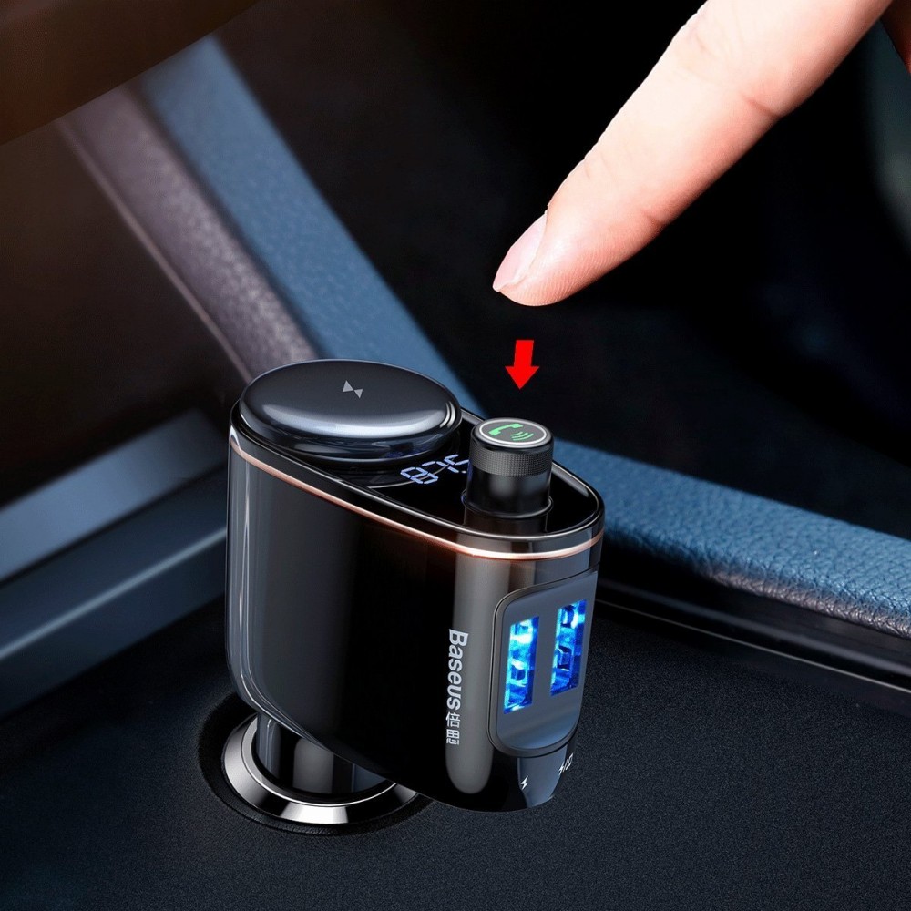 FM TRANSMITTER BLUETOOTH/2x USB 12-24V BASEUS - BAS27641/AM FM TRANSMITTER BLUETOOTH/2x USB 12-24V BASEUS - BAS27641/AM