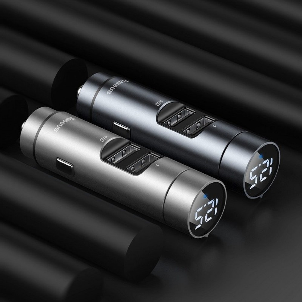 FM TRANSMITTER ΚΑΙ POWER BANK BLUETOOTH/2x USB 12-24V BASEUS - BAS21574/AM FM TRANSMITTER ΚΑΙ POWER BANK BLUETOOTH/2x USB 12-24V BASEUS - BAS21574/AM