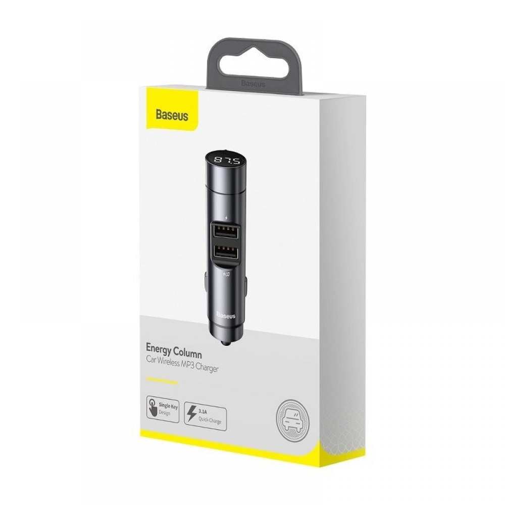 FM TRANSMITTER ΚΑΙ POWER BANK BLUETOOTH/2x USB 12-24V BASEUS - BAS21574/AM FM TRANSMITTER ΚΑΙ POWER BANK BLUETOOTH/2x USB 12-24V BASEUS - BAS21574/AM
