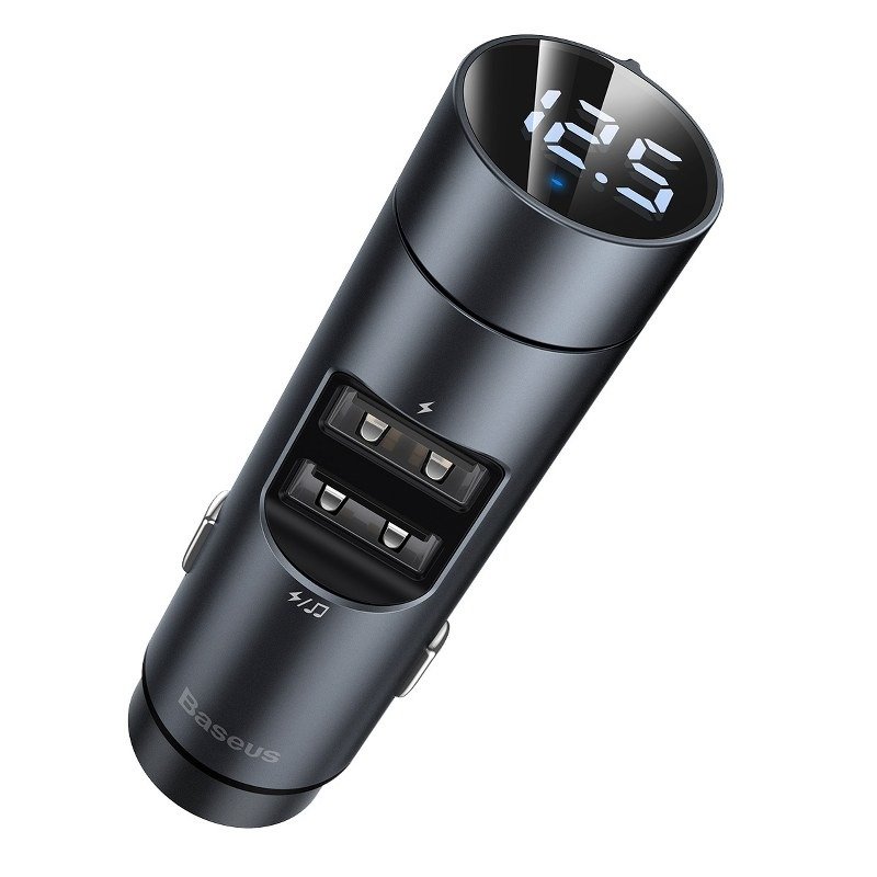 FM TRANSMITTER ΚΑΙ POWER BANK BLUETOOTH/2x USB 12-24V BASEUS