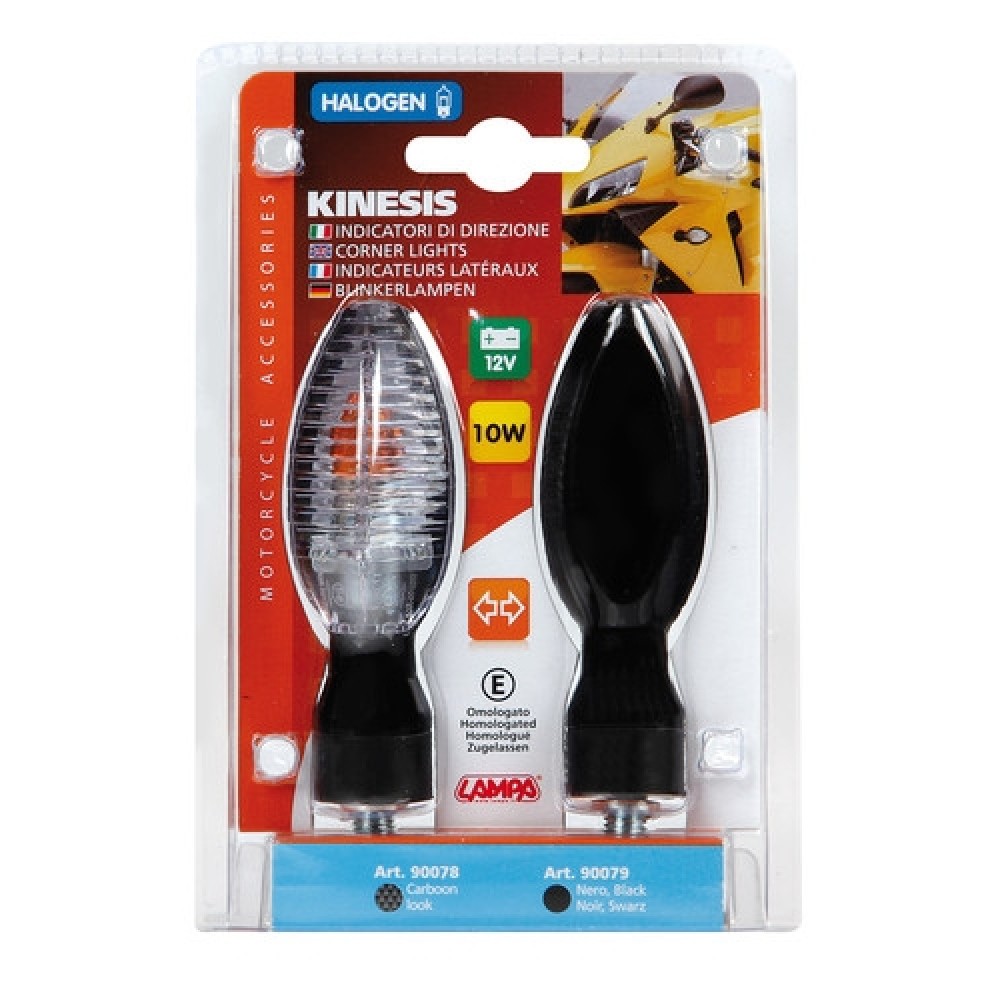 ΦΛΑΣ MOTO KINESIS ΜΑΥΡΑ 12V/10W+LED - 9007.9-LM ΦΛΑΣ MOTO KINESIS ΜΑΥΡΑ 12V/10W+LED