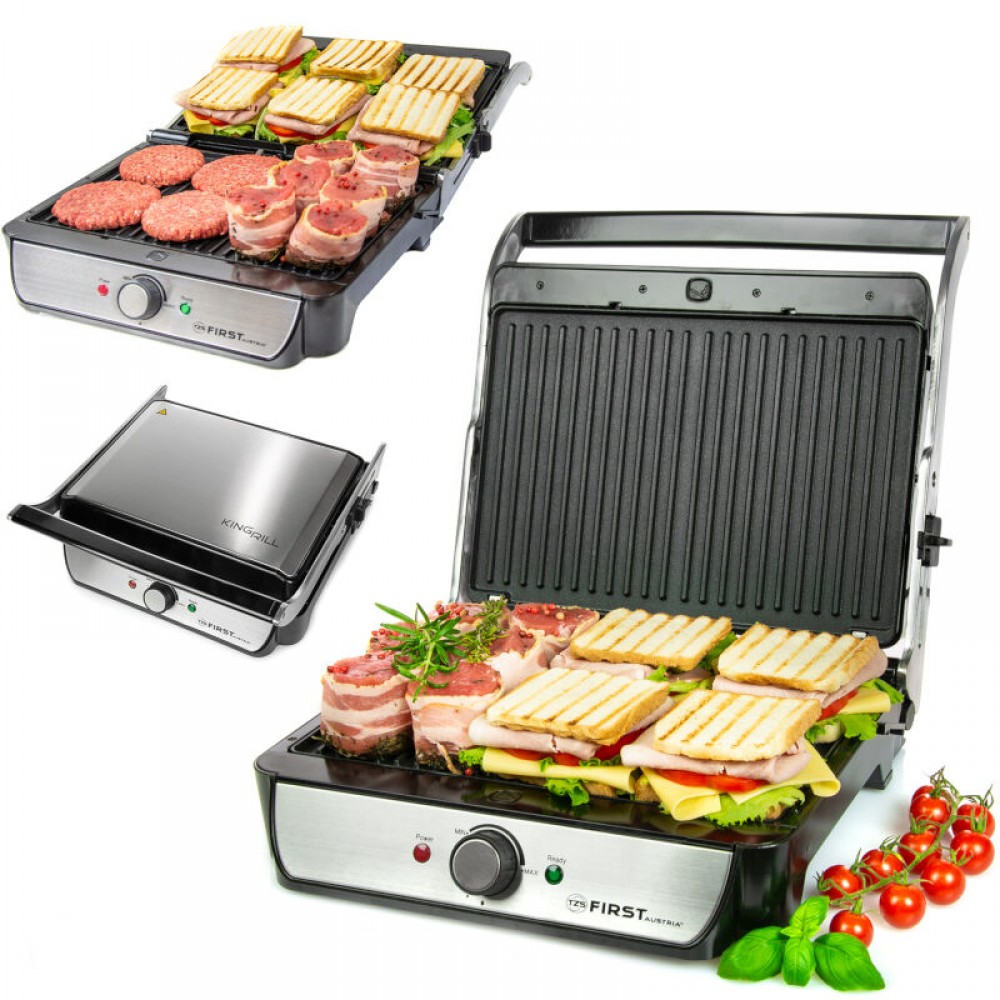 First Austria FA-5344-2 Τοστιέρα – grill με αποσπώμενες αντικολλητικές πλάκες και θερμοστάτη – 2000 W - FA-5344-2 First Austria FA-5344-2 Τοστιέρα – grill με αποσπώμενες αντικολλητικές πλάκες και θερμοστάτη – 2000 W - FA-5344-2