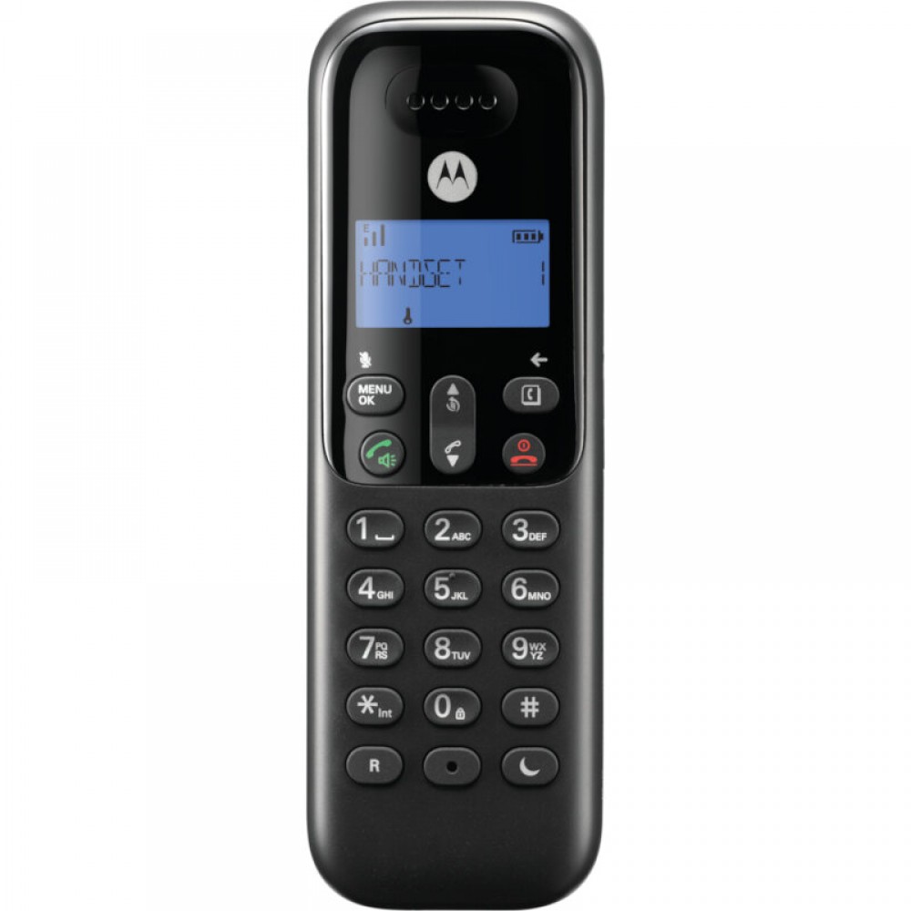 Motorola T511+ Black (Ελληνικό Μενού) Ασύρματο τηλέφωνο με τηλεφωνητή, φραγή αριθμών, ανοιχτή ακρόαση και Do Not Disturb - T511+ Motorola T511+ Black (Ελληνικό Μενού) Ασύρματο τηλέφωνο με τηλεφωνητή, φραγή αριθμών, ανοιχτή ακρόαση και Do Not Disturb - T511+