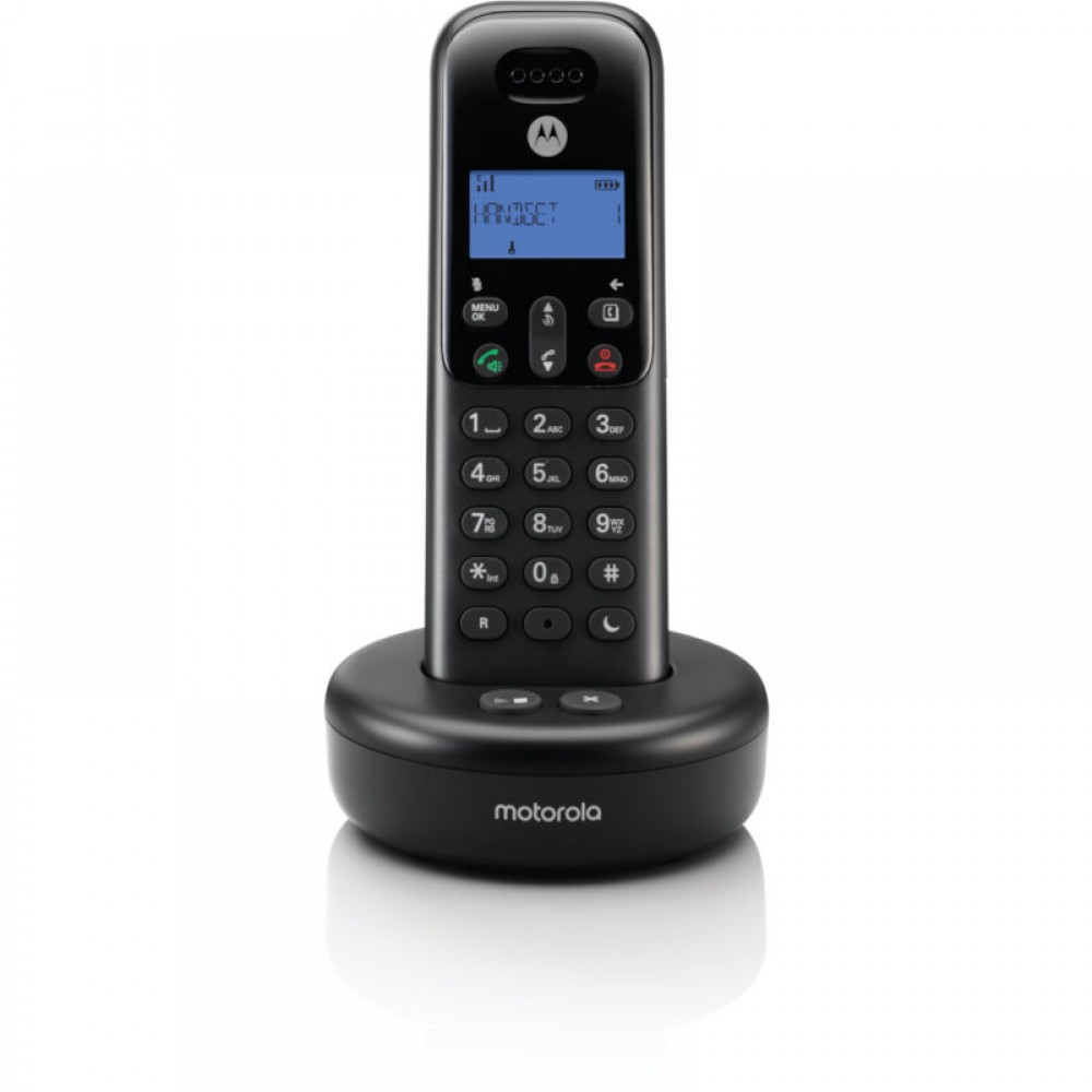 Motorola T511+ Black (Ελληνικό Μενού) Ασύρματο τηλέφωνο με τηλεφωνητή, φραγή αριθμών, ανοιχτή ακρόαση και Do Not Disturb - T511+ Motorola T511+ Black (Ελληνικό Μενού) Ασύρματο τηλέφωνο με τηλεφωνητή, φραγή αριθμών, ανοιχτή ακρόαση και Do Not Disturb - T511+