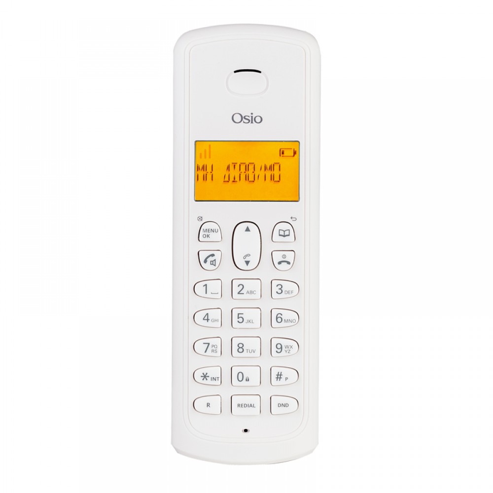 Osio OSD-8910W Λευκό (Ελληνικό Μενού) Ασύρματο τηλέφωνο με ανοιχτή ακρόαση και 50 μνήμες τηλεφωνικού καταλόγου - OSD-8910W Osio OSD-8910W Λευκό (Ελληνικό Μενού) Ασύρματο τηλέφωνο με ανοιχτή ακρόαση και 50 μνήμες τηλεφωνικού καταλόγου - OSD-8910W