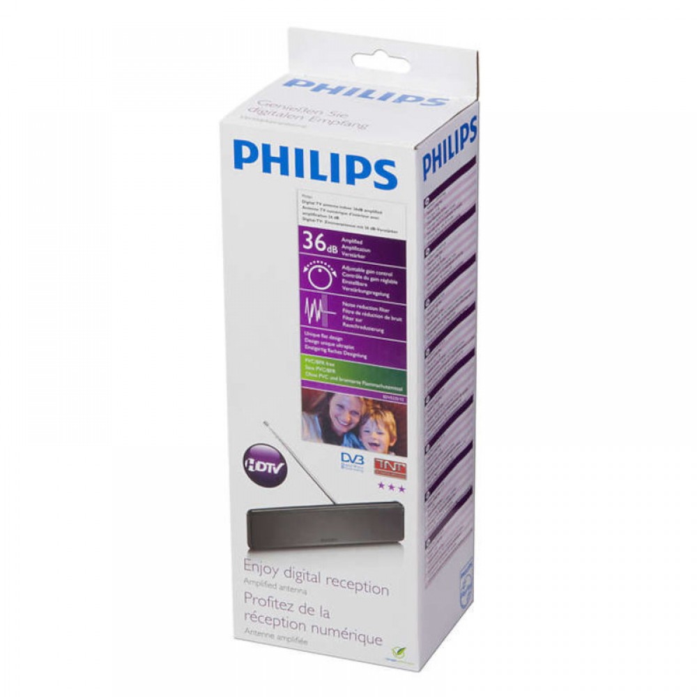 Philips SDV5225/GRS Κεραία τηλεόρασης HDTV εσωτερικού χώρου με ενισχυτή 38dB – 27.5 x 7 cm - SDV5225/GRS Philips SDV5225/GRS Κεραία τηλεόρασης HDTV εσωτερικού χώρου με ενισχυτή 38dB – 27.5 x 7 cm - SDV5225/GRS