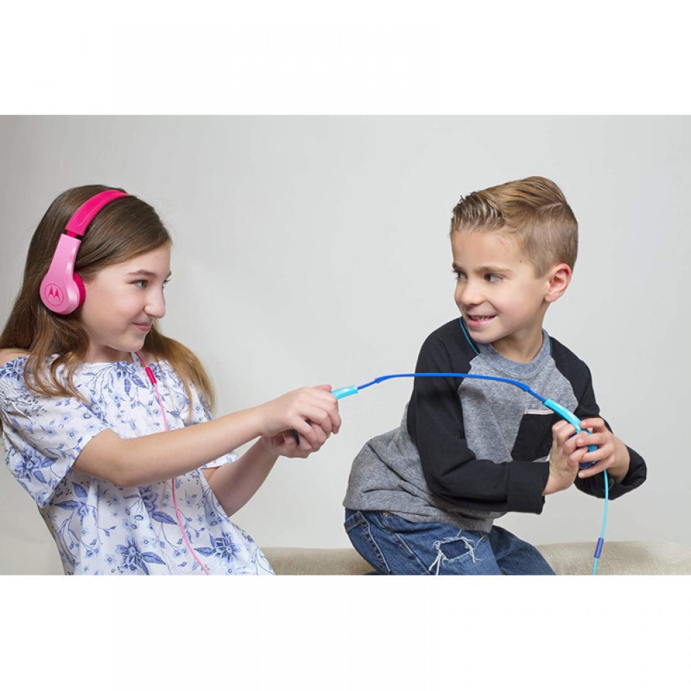 Motorola SQUADS 200 Blue Οn ear παιδικά ακουστικά Hands Free με splitter - SQUADS 200 BLUE Motorola SQUADS 200 Blue Οn ear παιδικά ακουστικά Hands Free με splitter - SQUADS 200 BLUE