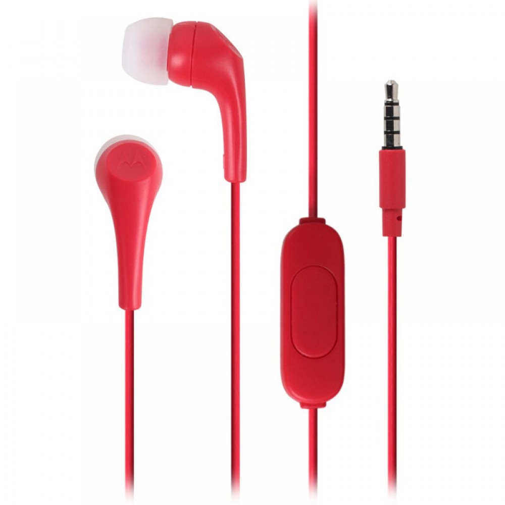 Motorola EARBUDS 2 Red In ear ακουστικά ψείρες Hands Free - EARBUDS 2 RED Motorola EARBUDS 2 Red In ear ακουστικά ψείρες Hands Free - EARBUDS 2 RED