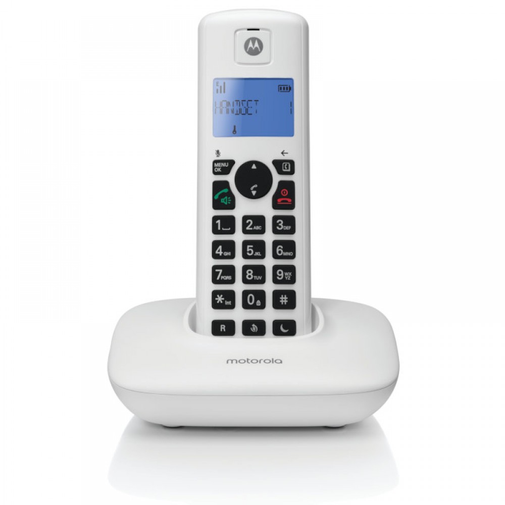 Motorola T401+ White (Ελληνικό Μενού) Ασύρματο τηλέφωνο με φραγή αριθμών, ανοιχτή ακρόαση και Do Not Disturb - T401+ WHITE Motorola T401+ White (Ελληνικό Μενού) Ασύρματο τηλέφωνο με φραγή αριθμών, ανοιχτή ακρόαση και Do Not Disturb - T401+ WHITE