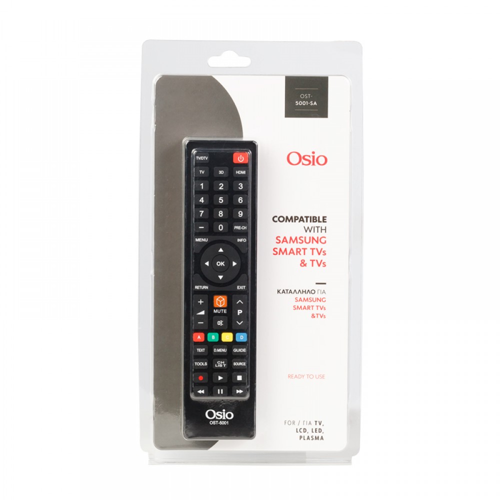 Osio OST-5001-SA Τηλεχειριστήριο για τηλεοράσεις Samsung - OST-5001-SA Osio OST-5001-SA Τηλεχειριστήριο για τηλεοράσεις Samsung - OST-5001-SA