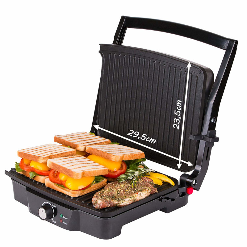First Austria FA-5344-1 Τοστιέρα – grill με αντικολλητικές πλάκες και θερμοστάτη – 2000 W