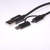 Osio OTU-495B Καλώδιο USB σε micro USB & USB TYPE C με αντάπτορα – 1 m - OTU-495B Osio OTU-495B Καλώδιο USB σε micro USB & USB TYPE C με αντάπτορα – 1 m - OTU-495B