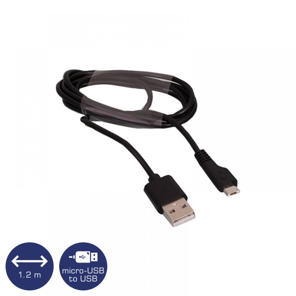 Osio OTU-395 Μαύρο Καλώδιο USB σε micro USB 1.2 m - OTU-395 B Osio OTU-395 Μαύρο Καλώδιο USB σε micro USB 1.2 m - OTU-395 B