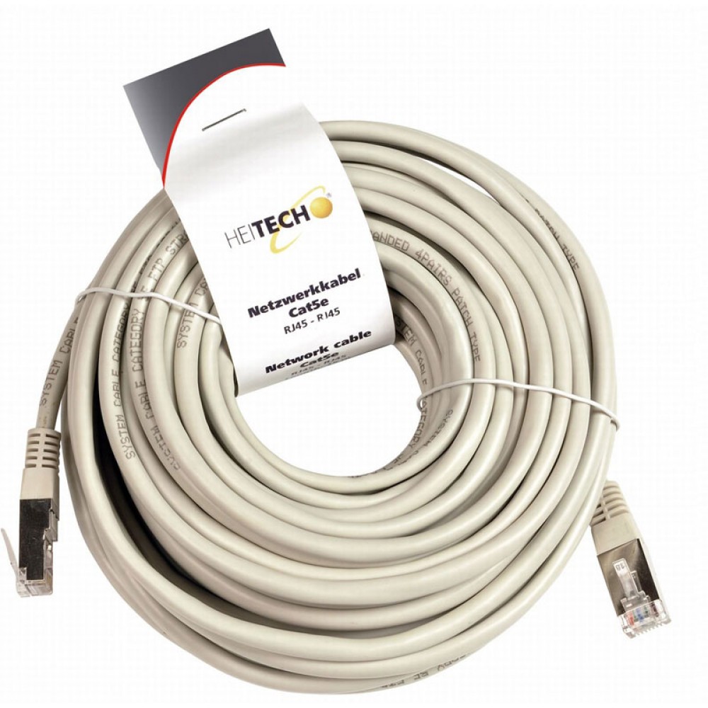 Heitech 09002126 Καλώδιο δικτύου Cat5e RJ45 σε RJ45 15 m - 09002126 Heitech 09002126 Καλώδιο δικτύου Cat5e RJ45 σε RJ45 15 m - 09002126