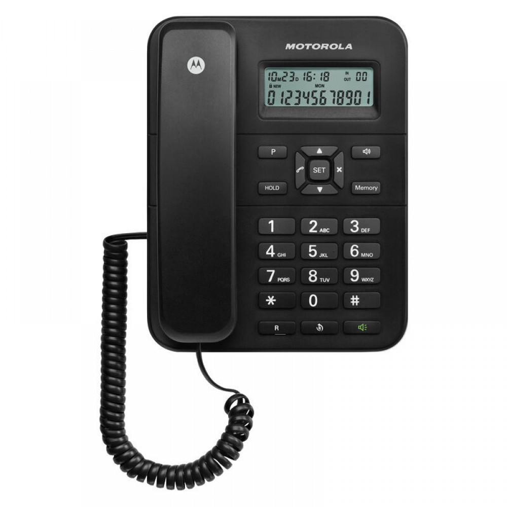 Motorola CT202 Μαύρο Ενσύρματο τηλέφωνο με οθόνη - CT202 Motorola CT202 Μαύρο Ενσύρματο τηλέφωνο με οθόνη - CT202