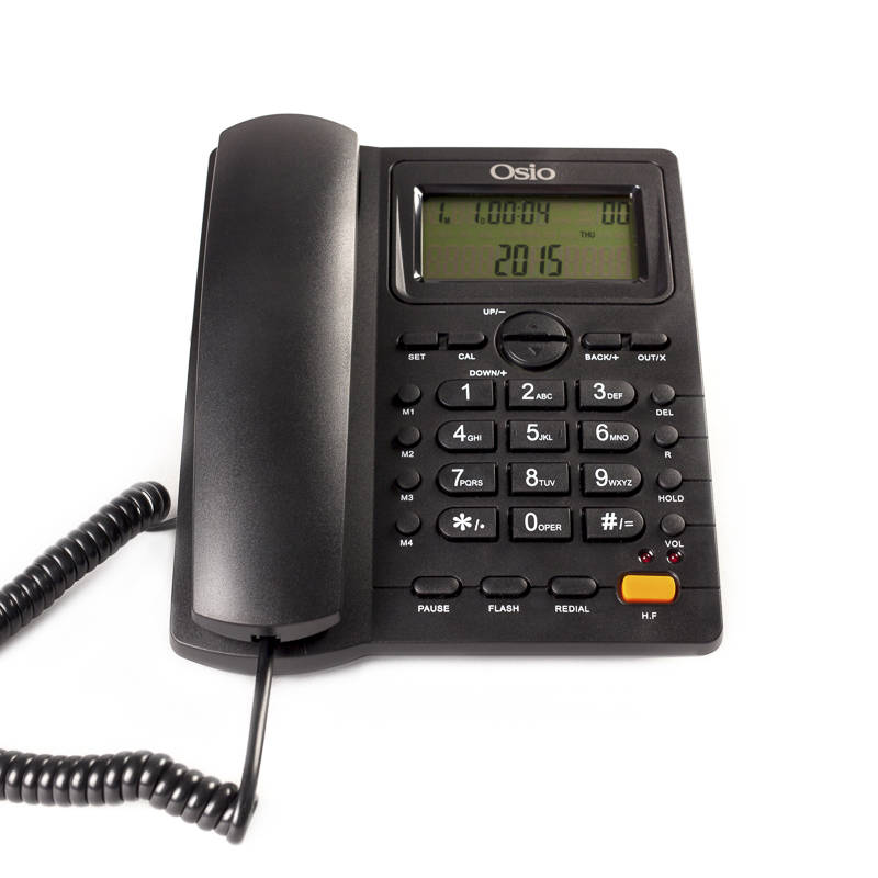 Osio OSW-4710B Μαύρο Ενσύρματο τηλέφωνο με οθόνη