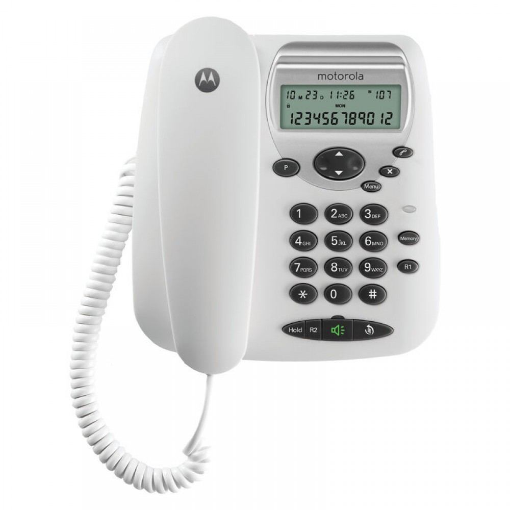 Motorola CT2W Λευκό Ενσύρματο τηλέφωνο με οθόνη - CT2W Motorola CT2W Λευκό Ενσύρματο τηλέφωνο με οθόνη - CT2W