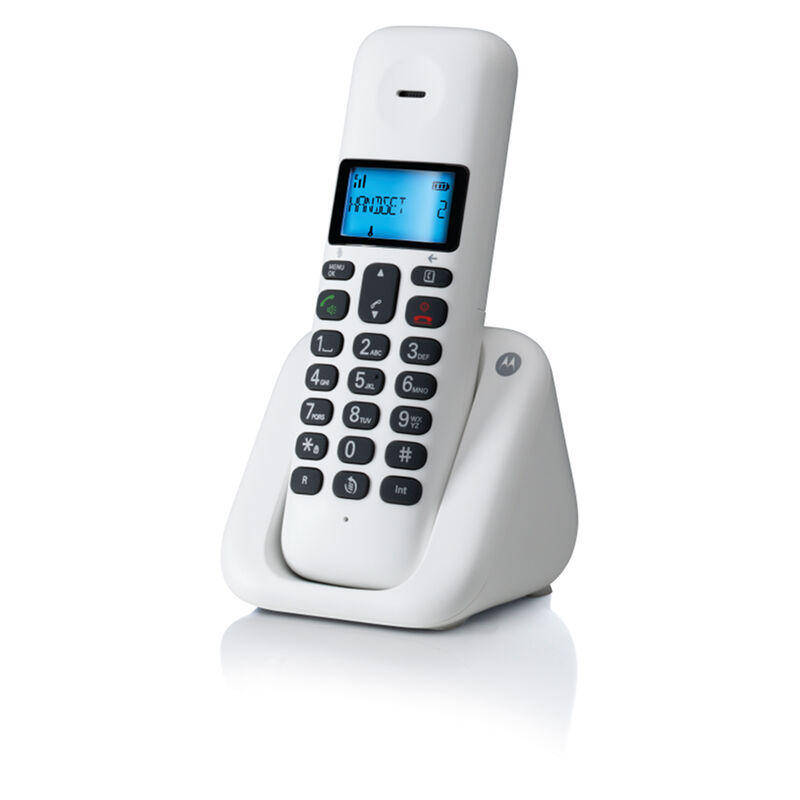 Motorola T301 White (Ελληνικό Μενού) Ασύρματο τηλέφωνο με ανοιχτή ακρόαση