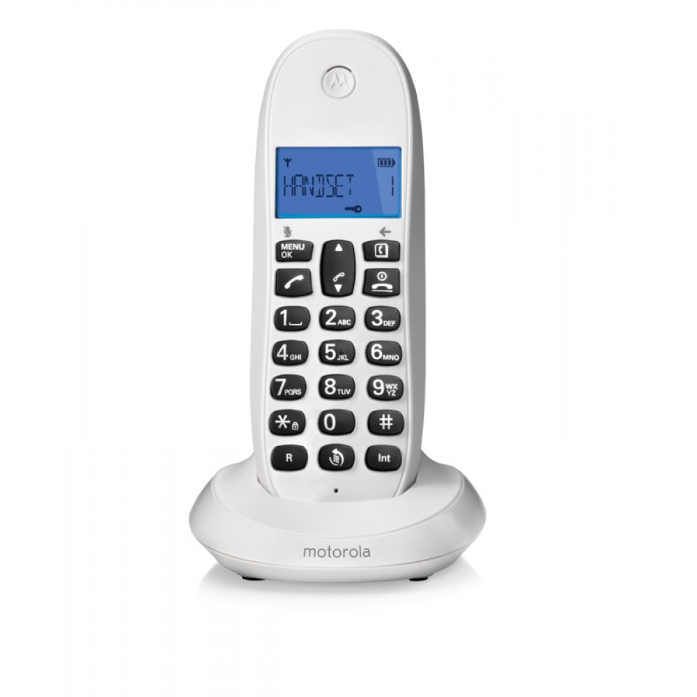 Motorola C1001LB Λευκό (Ελληνικό Μενού) Ασύρματο τηλέφωνο - C1001LB White Motorola C1001LB Λευκό (Ελληνικό Μενού) Ασύρματο τηλέφωνο - C1001LB White