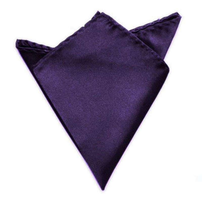 Σατέν Ποσέτ Μαντήλι Τσέπης Κουστουμιού Deep Purple
