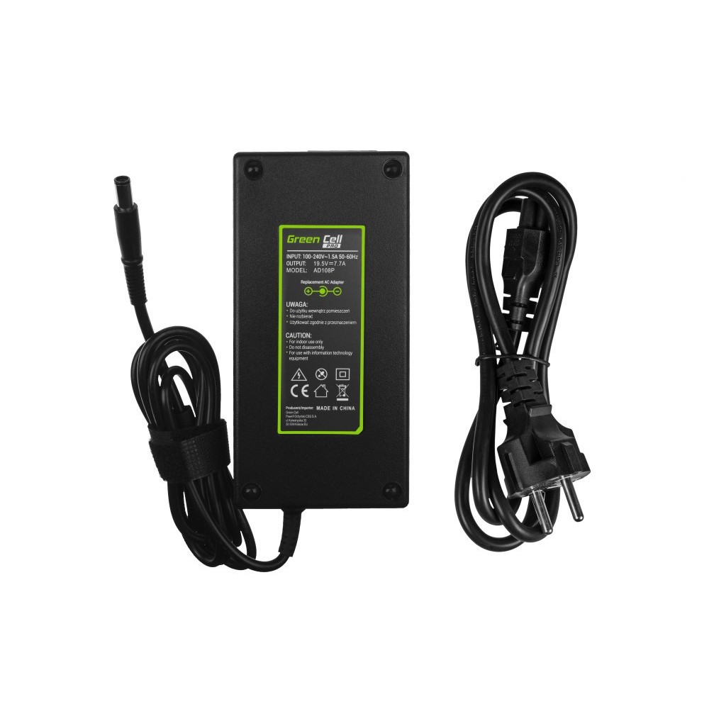 Τροφοδοτικό Laptop Green Cell AD108P PRO Συμβατό με Dell Alienware M14x Dell Latitude E5450 E5550 19.5V 7.7A 150W Κονέκτορας 7.4-5.0mm Καλώδιο 2m - 29738 Τροφοδοτικό Laptop Green Cell AD108P PRO Συμβατό με Dell Alienware M14x Dell Latitude E5450 E5550 19.5V 7.7A 150W Κονέκτορας 7.4-5.0mm Καλώδιο 2m - 29738