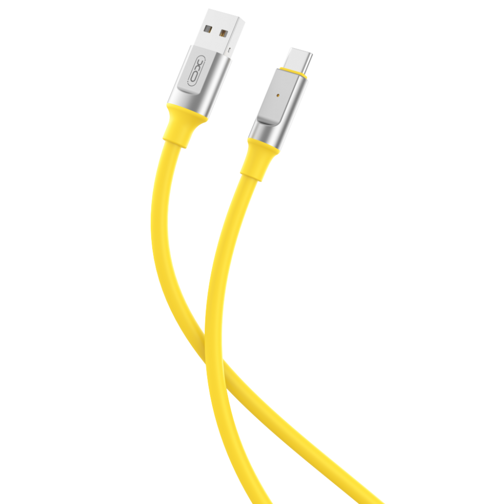 XO NB251 6A Liquid Silicone Rubber Type-c Data Cable L=1m Cable Yellow XO NB251 6A Liquid Silicone Rubber Type-c Data Cable L=1m Cable Yellow