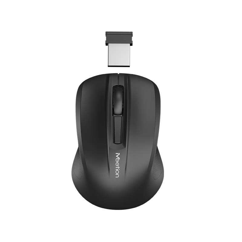Meetion MT-MINIGO Silent Mini 2.4G Optical Wireless Mouse Black