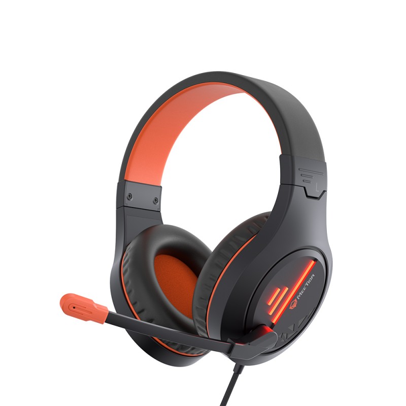 Meetion MT-HP021 Gaming Ακουστικά Μαύρο + Πορτοκαλί