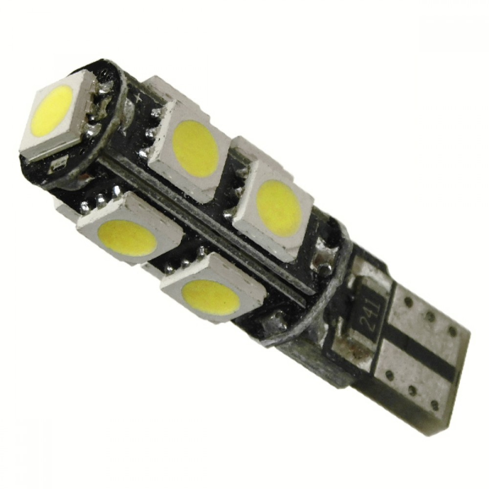 Λαμπτήρας LED T10 Can Bus με 9 SMD 5050 Ψυχρό Λευκό GloboStar 37440 - 37440 Λαμπτήρας LED T10 Can Bus με 9 SMD 5050 Ψυχρό Λευκό GloboStar 37440
