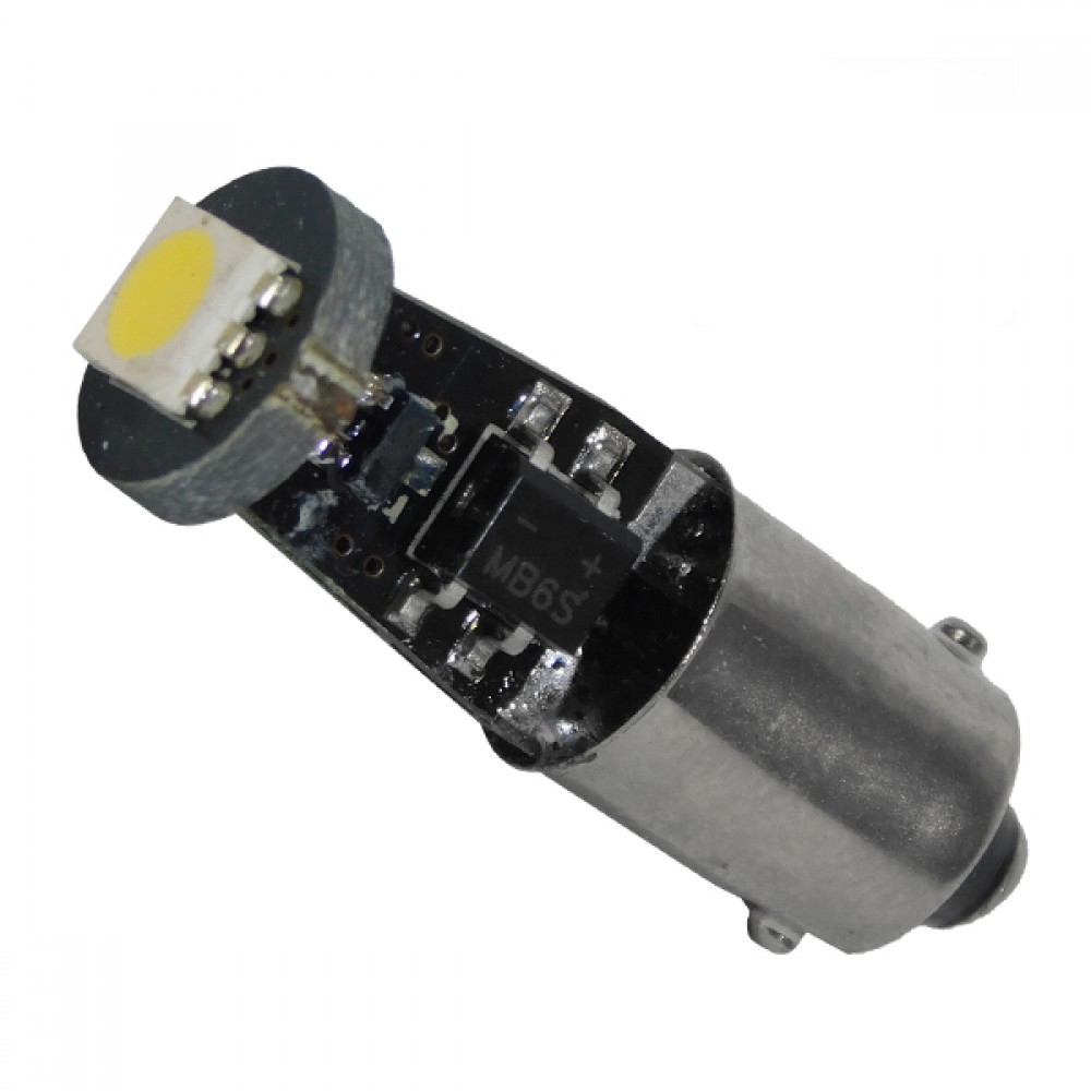 Λαμπτήρας LED Ba9s Can Bus με 1 SMD 5050 Ψυχρό Λευκό GloboStar 22000 - 22000 Λαμπτήρας LED Ba9s Can Bus με 1 SMD 5050 Ψυχρό Λευκό GloboStar 22000
