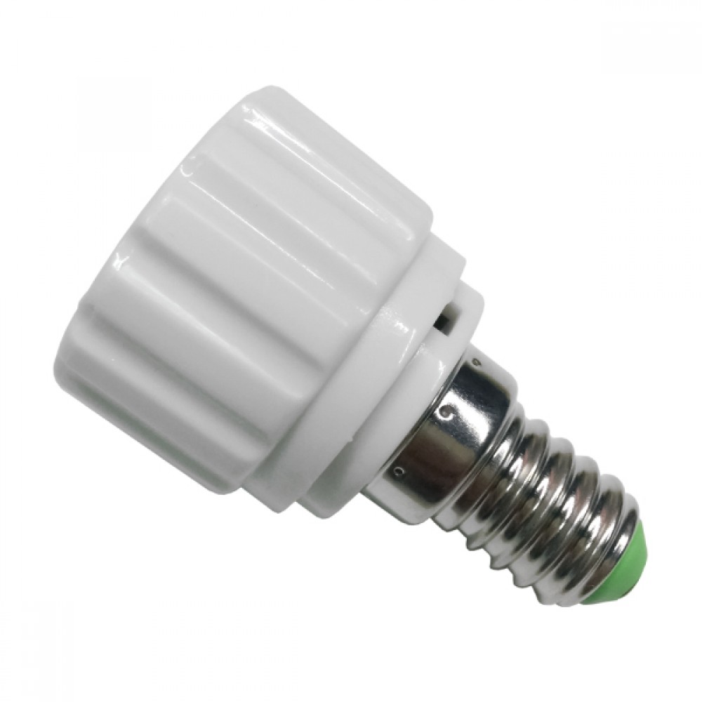 Πλαστικός Αντάπτορας από E14 σε GU10 GloboStar 77796 - 77796 Πλαστικός Αντάπτορας από E14 σε GU10 GloboStar 77796