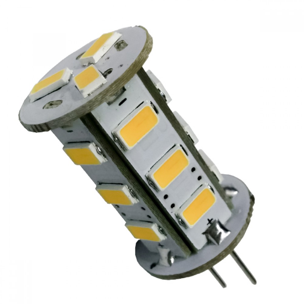 Λάμπα LED G4 18 SMD 5630 5W 8V-32V 460lm 320° Θερμό Λευκό 3000k GloboStar 99375 - 99375 Λάμπα LED G4 18 SMD 5630 5W 8V-32V 460lm 320° Θερμό Λευκό 3000k GloboStar 99375