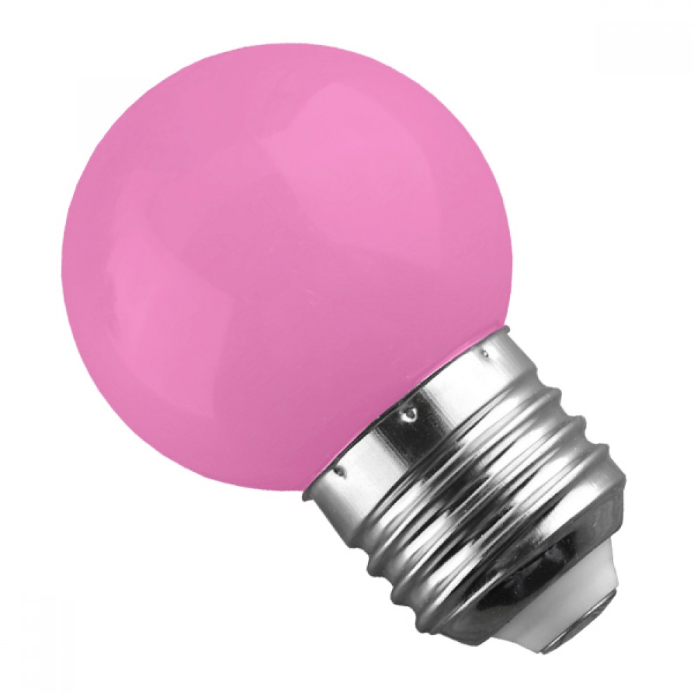 Λάμπα LED E27 G45 Mini Γλόμπος 2W 230V 260° Ροζ GloboStar 64010 - 64010 Λάμπα LED E27 G45 Mini Γλόμπος 2W 230V 260° Ροζ GloboStar 64010