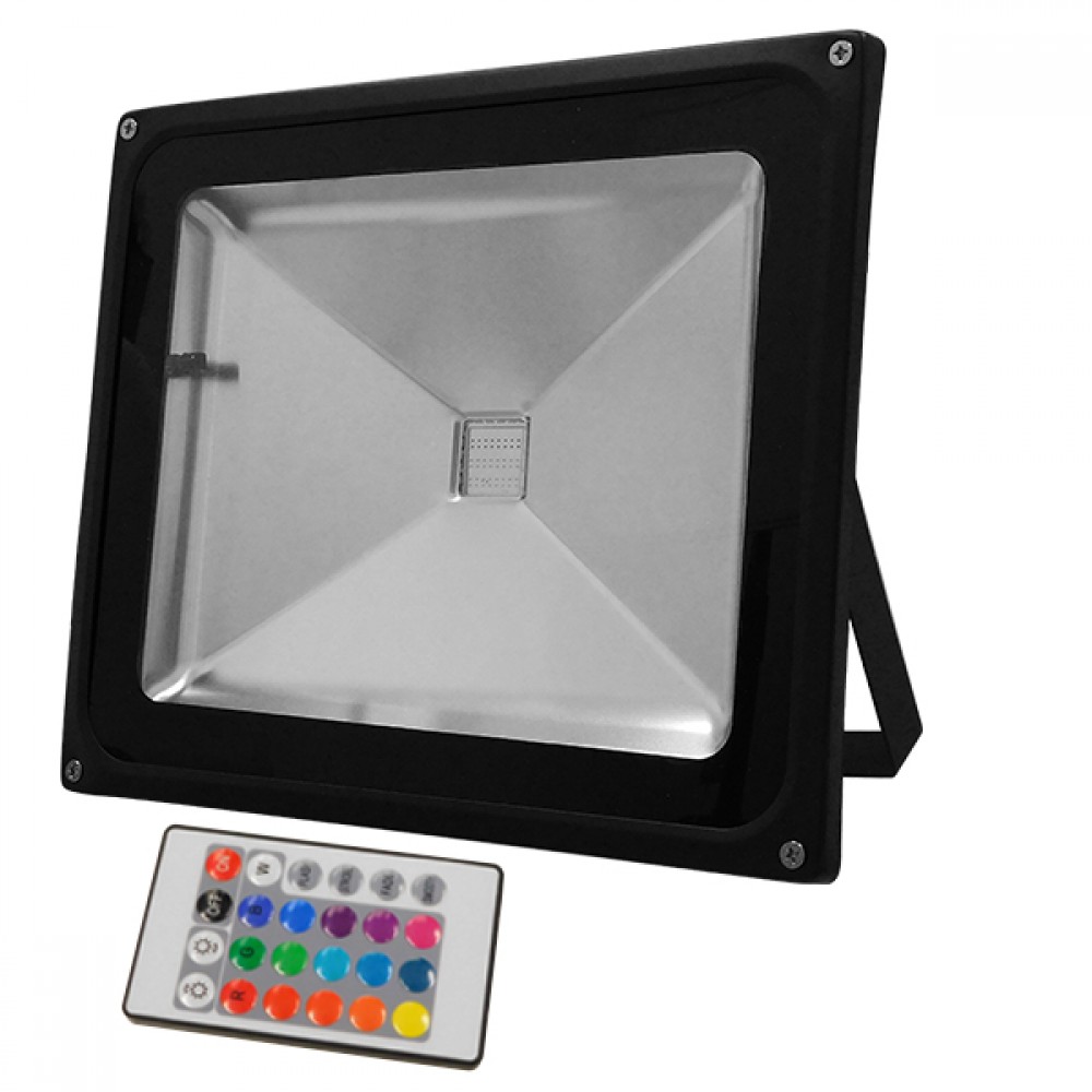 Προβολέας LED 50W 230V 3250lm 120° Αδιάβροχος IP65 με Ασύρματο Χειριστήριο RGB GloboStar 62003 - 62003 Προβολέας LED 50W 230V 3250lm 120° Αδιάβροχος IP65 με Ασύρματο Χειριστήριο RGB GloboStar 62003