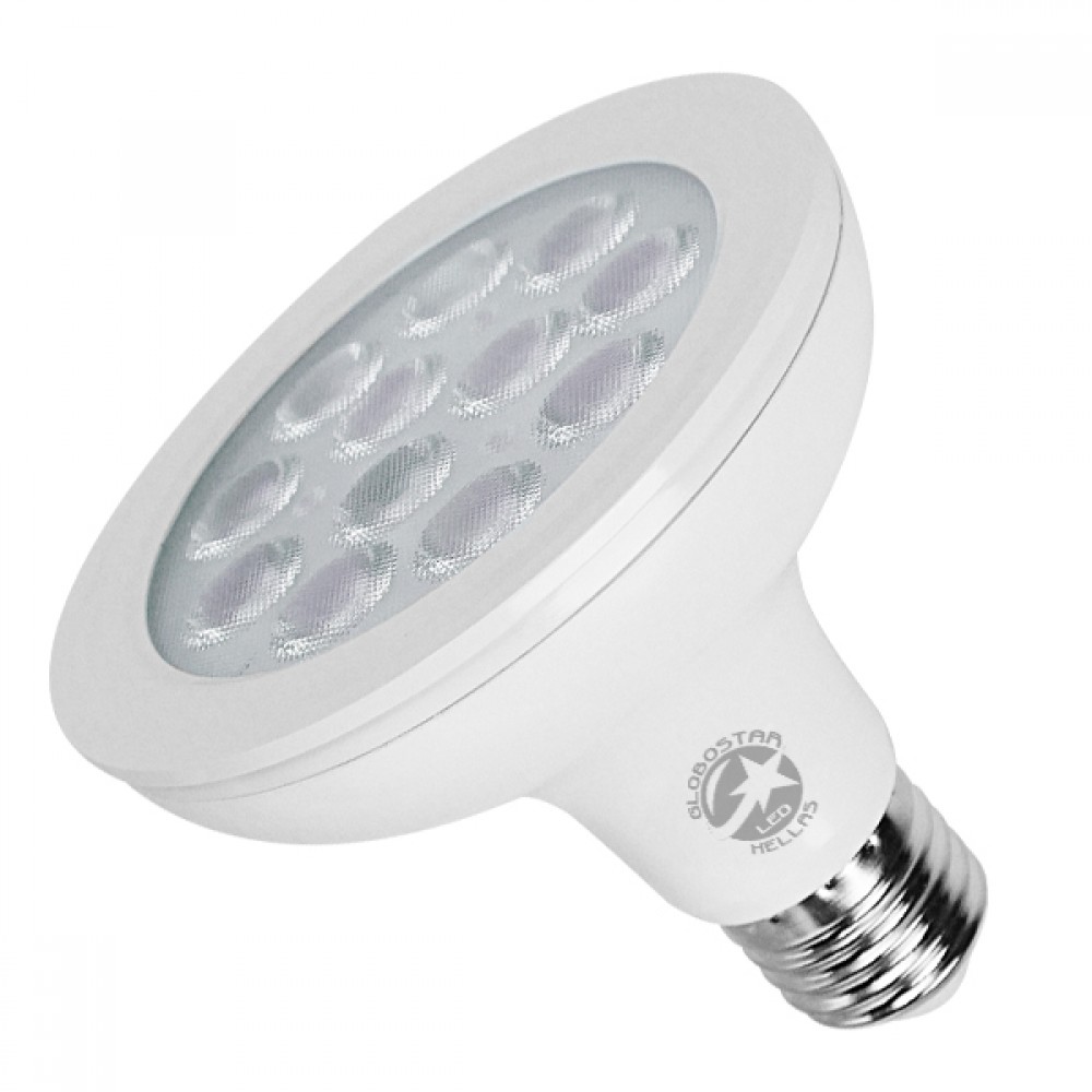 Λάμπα LED E27 PAR30 Σποτ 12W 230V 1180lm 36° Φυσικό Λευκό 4500k Dimmable GloboStar 01776 - 01776 Λάμπα LED E27 PAR30 Σποτ 12W 230V 1180lm 36° Φυσικό Λευκό 4500k Dimmable GloboStar 01776