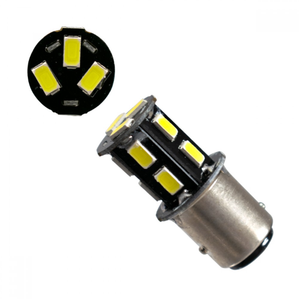 Λαμπτήρας LED 1157 13 SMD 5630 Ψυχρό Λευκό GloboStar 45622 - 45622 Λαμπτήρας LED 1157 13 SMD 5630 Ψυχρό Λευκό GloboStar 45622