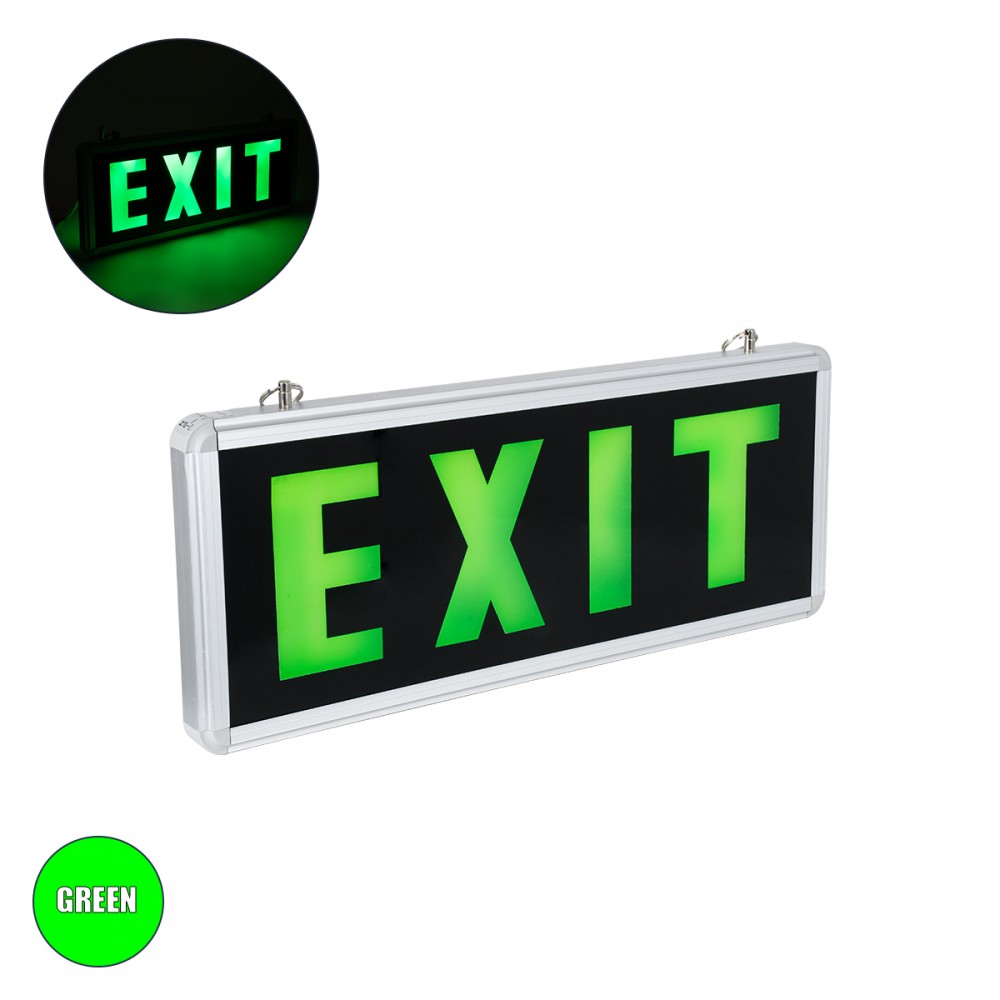 Φωτιστικό Ασφαλείας EXIT με Μπαταρία Λιθίου 350mAh GloboStar 75514 - 75514 Φωτιστικό Ασφαλείας EXIT με Μπαταρία Λιθίου 350mAh GloboStar 75514