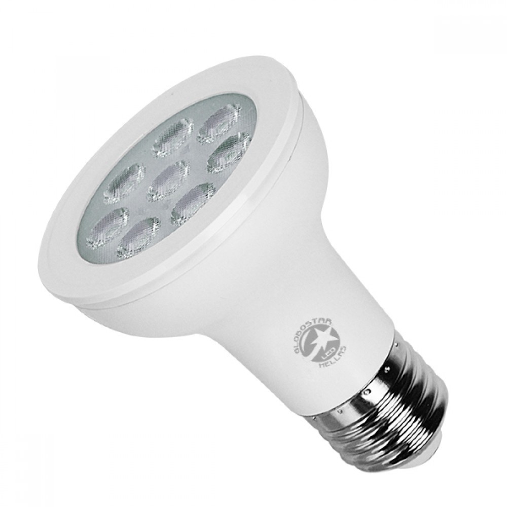 Λάμπα LED E27 PAR20 Σποτ 8W 230V 750lm 90° Θερμό Λευκό 3000k GloboStar 75517 - 75517 Λάμπα LED E27 PAR20 Σποτ 8W 230V 750lm 90° Θερμό Λευκό 3000k GloboStar 75517