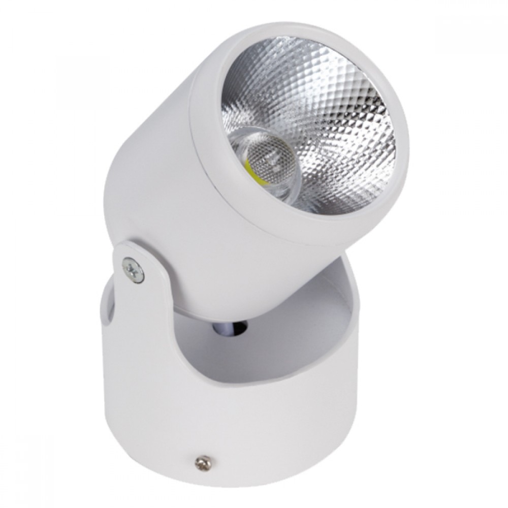 LED Φωτιστικό Σποτ Οροφής με Σπαστή Βάση White Body 10W 230V 1450lm 24° Φυσικό Λευκό 4500k GloboStar 93007 - 93007 LED Φωτιστικό Σποτ Οροφής με Σπαστή Βάση White Body 10W 230V 1450lm 24° Φυσικό Λευκό 4500k GloboStar 93007